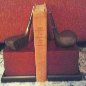 Vintage Golf Club Bookends